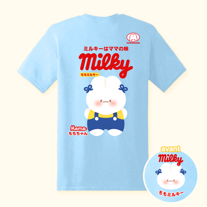 T-shirt Momo Milky à manches courtes | Bleu