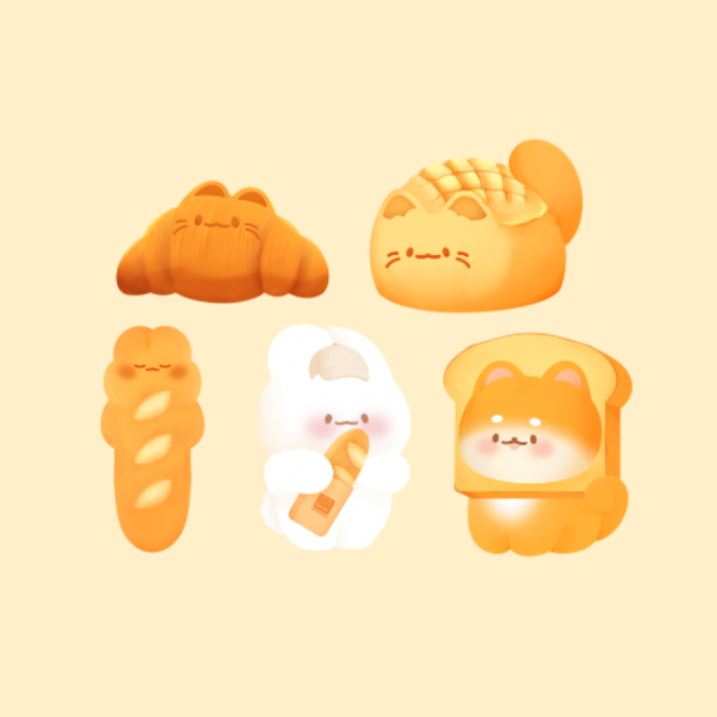 Blind Box Porte-clés Boulangerie | Pack mystère