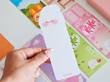 Marque-pages mignon, pastel, brillant, holographique, kit kat