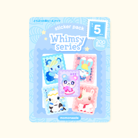 Sticker Pack Whimsy series | Waterproof | Pack d’autocollants timbre AC